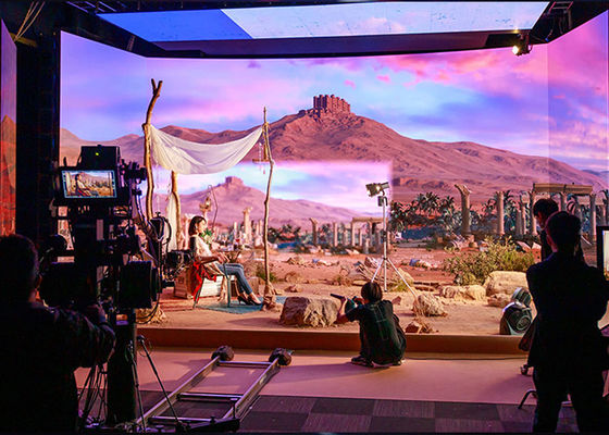 7680Hz Flimmaking Virtuelles Studio Leichte XR Hd LED-Videowand P1.95 P2.6 P2.5