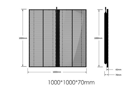 Hohe Helligkeit Indoor Outdoor SMD P2.84 P20 Vollfarb-Videowand-Glas-LED-Mesh