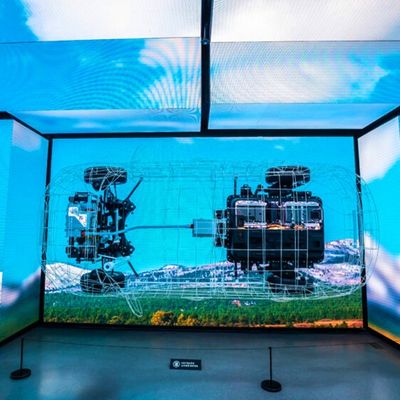 3840 Hz 3D immersive gebogene LED-Videowand P1.57 P1.87 P2 Virtuell