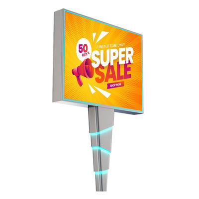 Einfache Installation 8000nits IP65 p6 Stahl Outdoor LED digitale Werbetafeln