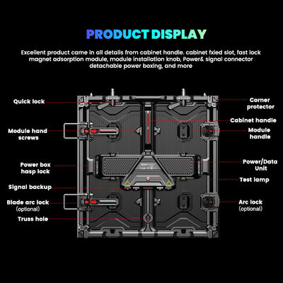 7680hz p1.56 p3.91 p2.6 p2.97 p2.604 p2.976 Led-Bildschirm für die Vermietung von Videostationen