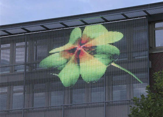 Transparenter LED Bildschirm der hohen Helligkeits-im Freien 500mm x 1000mm Kabinett