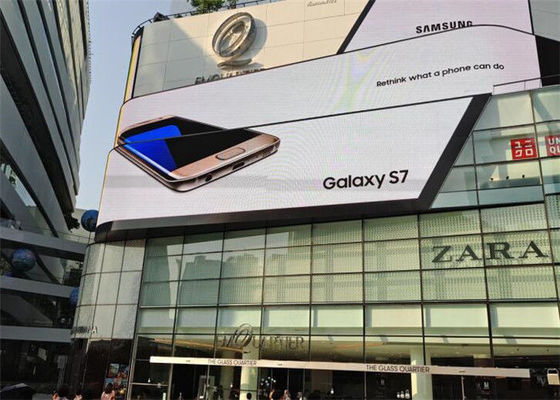 Hoher gebogener LED Schirm-Schirm der Helligkeits-P10 mit gebogenem Kabinett-Entwurf