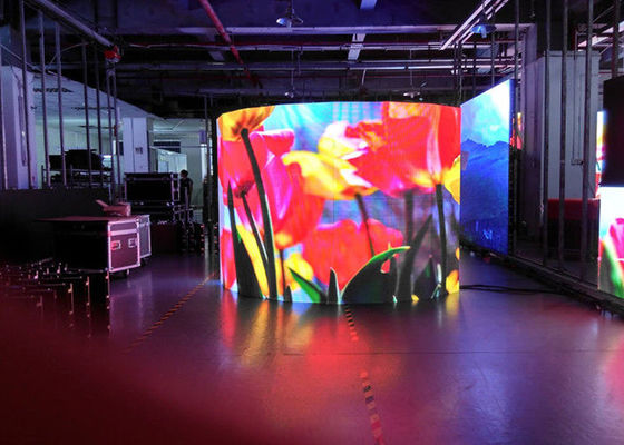 Farbenreiche flexible des LED-Schirm-LED Pixel Hauptvorhang-Schirm-4mm energiesparend