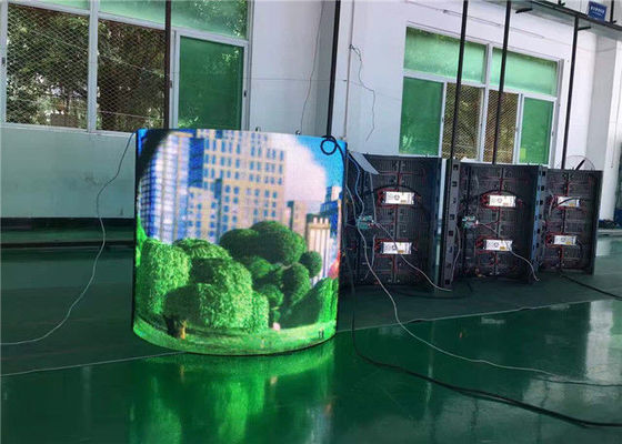 Hochauflösende geführte flexible Pixel 360 des Vorhang-Schirm-10mm LED-Anzeige farbenreich
