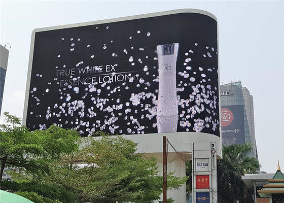 DIP346 P10 kurvte DOS des LED-Schirm-farbenreiches Werbung- im Freienschirm-10000/Sqm