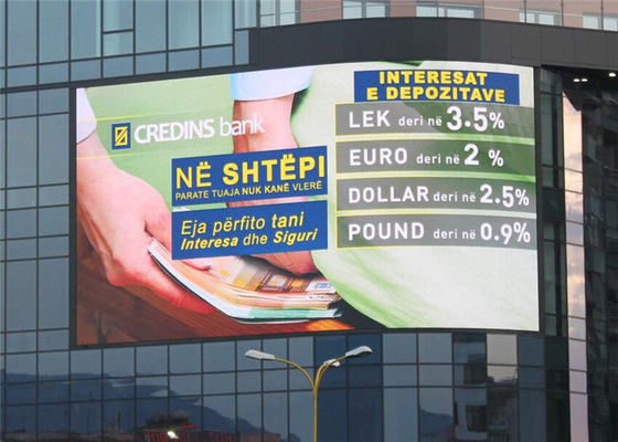 Gebogener Bildschirm der hohe Helligkeits-Werbung- im Freienled Bildschirm