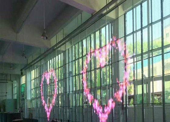 Farbenreiches SMD3528 DOS des transparenten Anzeigen-freien Raumes LED-P15 der Energieeinsparungs-65746/Sqm