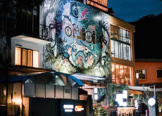 Hohe Helligkeit transparente Pixel-Neigung 5000nits der LED-Anzeigen-Videowand-10mm