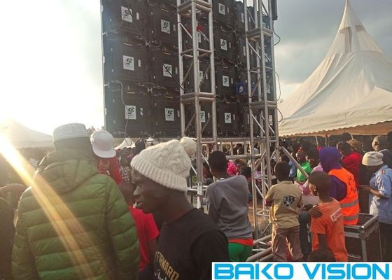 Stadium, das geführte Videomietwand SMD2121 P3.91 1500nits hängt